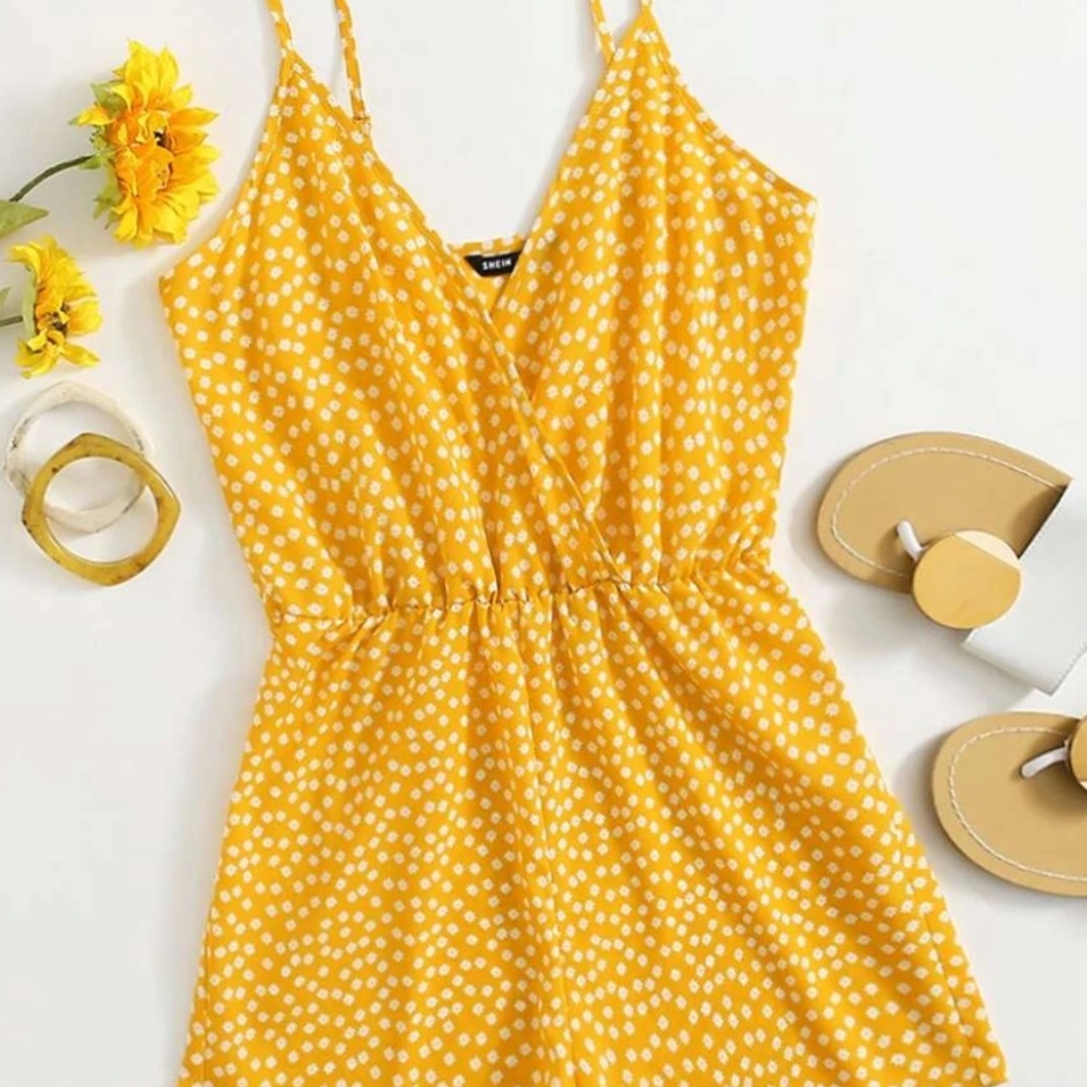 SHEIN Ditsy Floral Romper